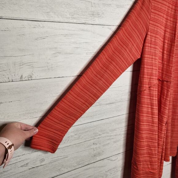 Soft Surroundings Size Medium Orange Cardigan Open Front - Picture 4 of 10